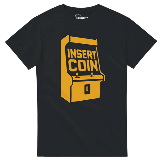 Camiseta Insert Coin inspirada en máquinas recreativas de los 80 – FandomFit