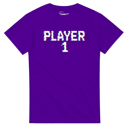 Camiseta Player 1 inspirada en videojuegos arcade clásicos – FandomFit