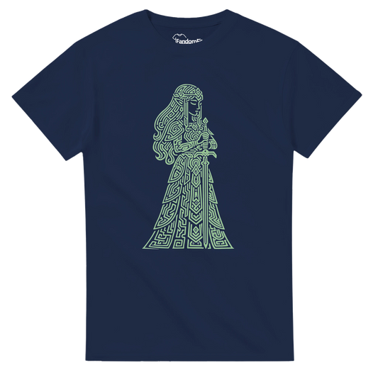 Camiseta gamer estilo line art inspirada en aventuras de fantasía – FandomFit