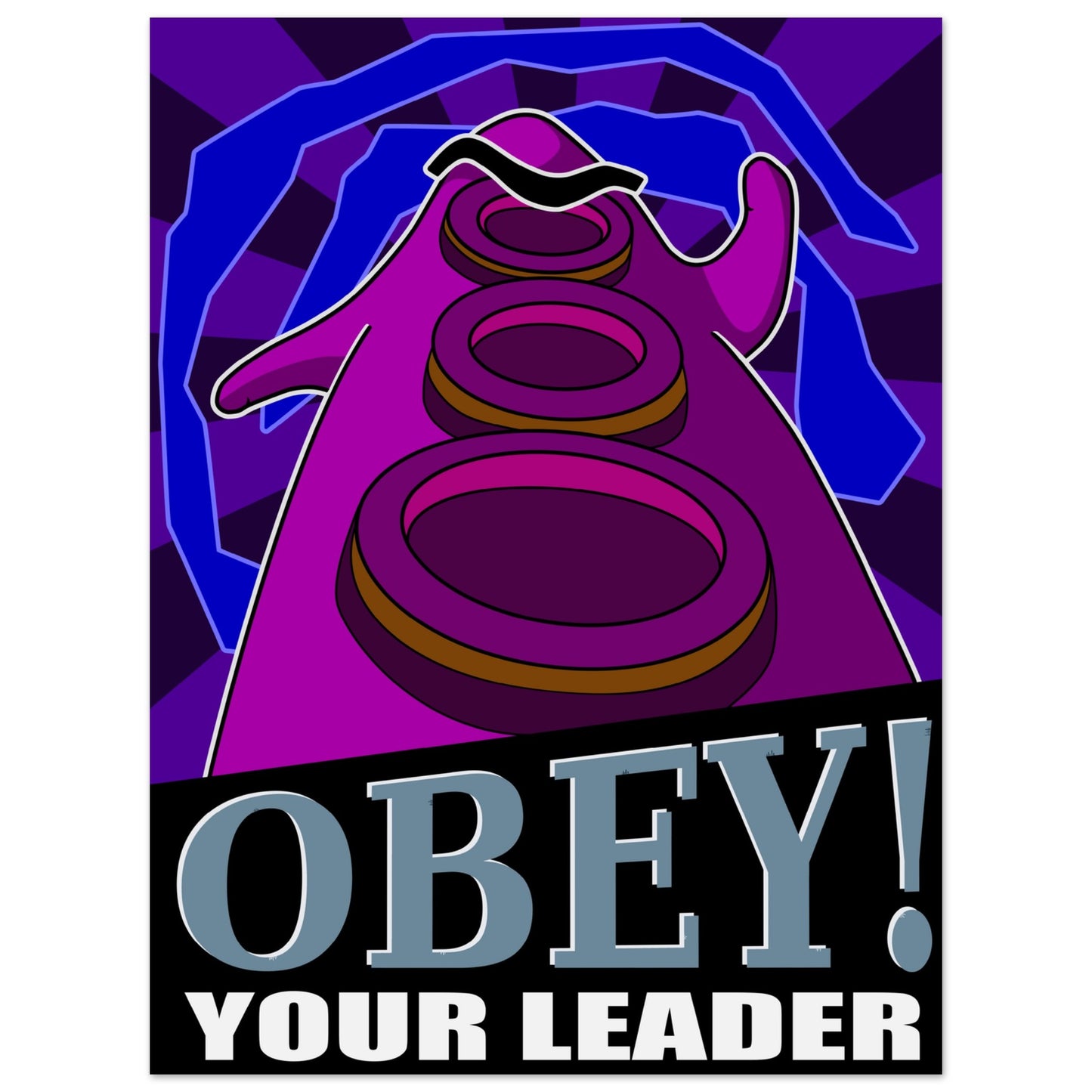 Póster gamer retro 30x40 cm con diseño de propaganda humorística y estilo vintage, inspirado en aventuras gráficas de los 90.