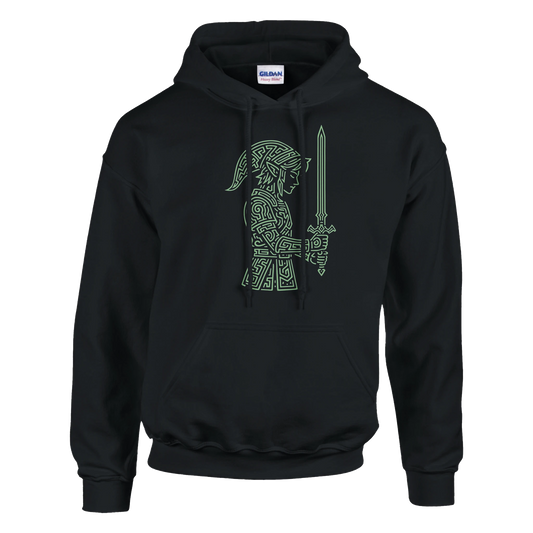 sudadera gamer “Guerrero Elfo” de FandomFit, diseño unisex que combina estética clásica y temática de aventura