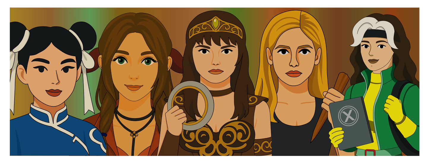 ☕ Taza “Queens of Kick-Ass” – Café, heroínas y actitud legendaria – 440ml – FandomFit