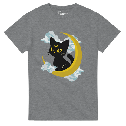 Camiseta anime Gato Lunar Mágico en vista frontal.