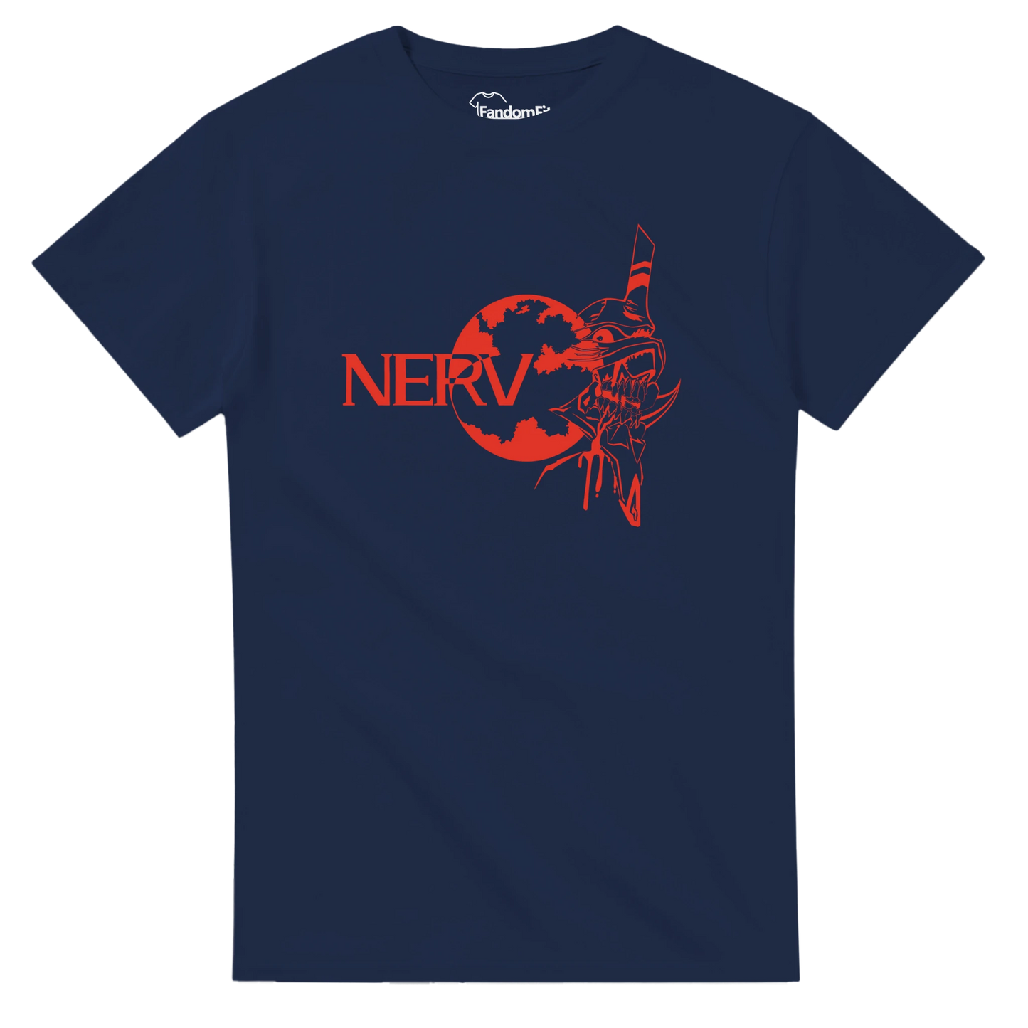 Camiseta anime Mecha Berserk Red Core en vista frontal.