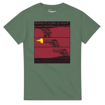 Camiseta anime Space-Noir Bebop con diseño tríptico de estética noir – FandomFit