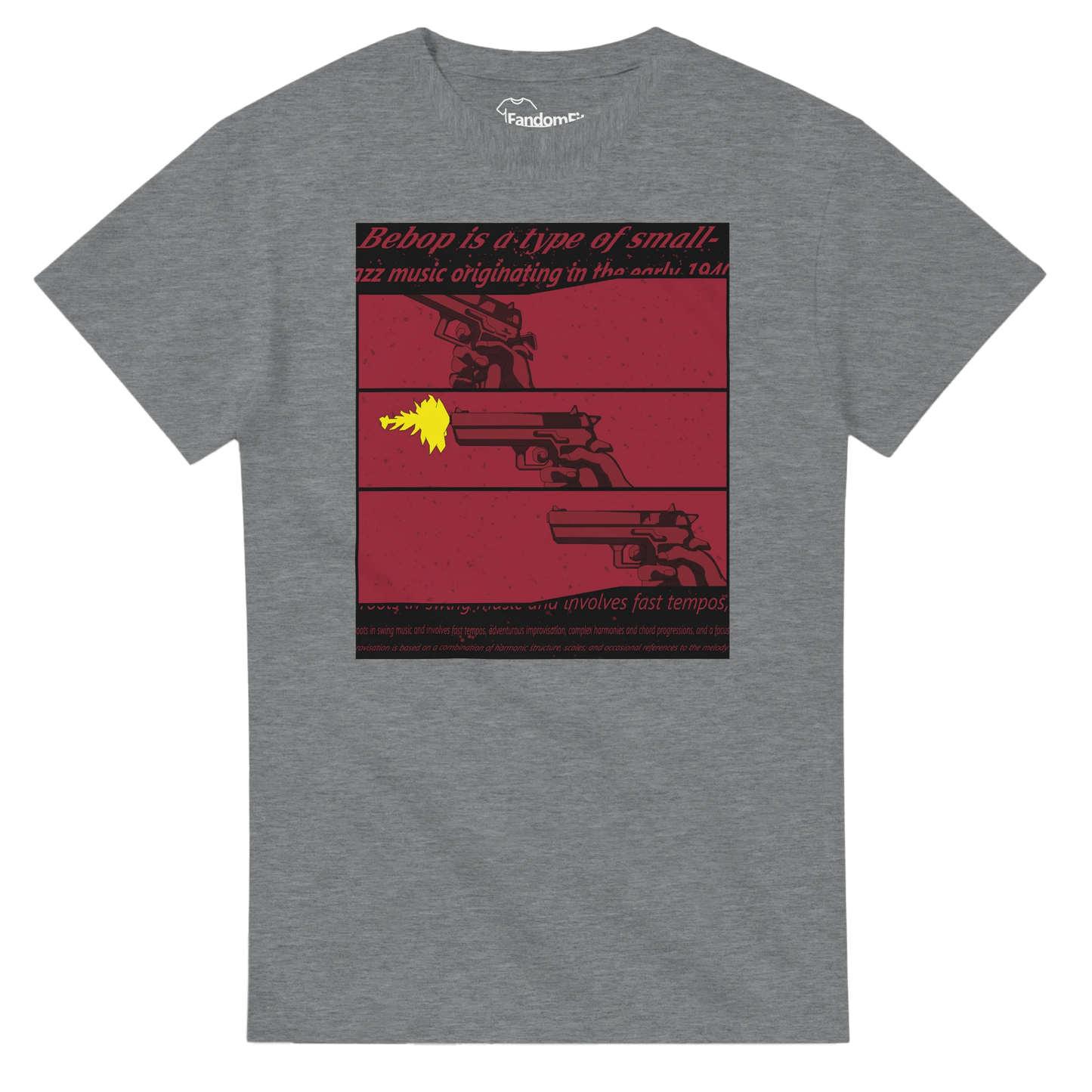 Camiseta anime Space-Noir inspirada en ciencia ficción y jazz retro – FandomFit