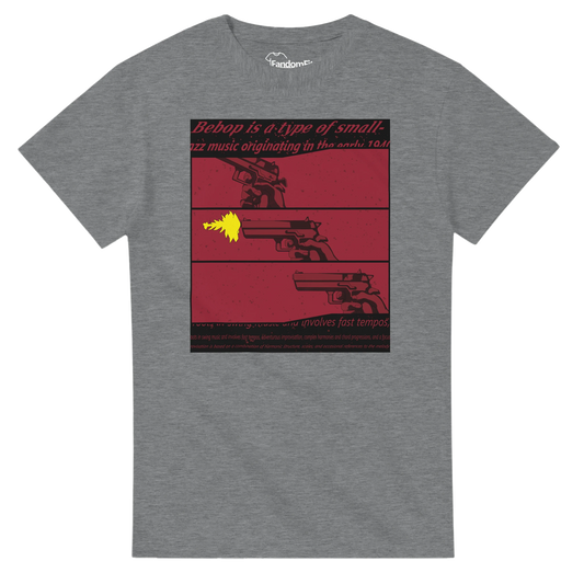 Camiseta anime Space-Noir inspirada en ciencia ficción y jazz retro – FandomFit