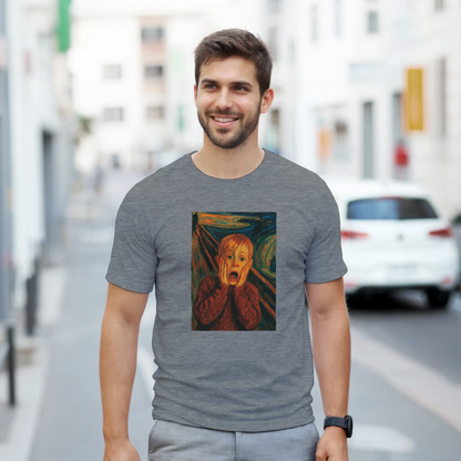 Look casual con camiseta El Grito de Kevin inspirada en cine y arte clásico – FandomFit