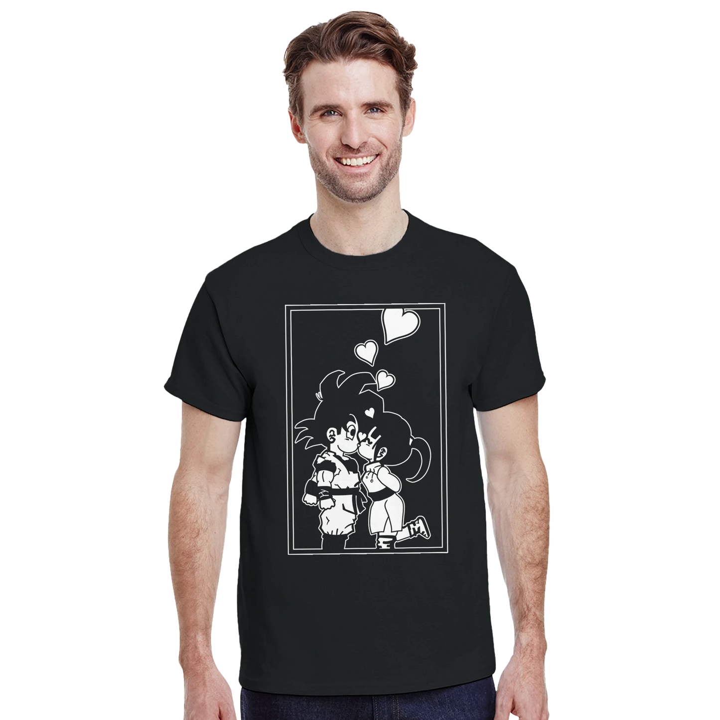 Outfit con camiseta friki Beso Chibi Shōnen de inspiración manga – FandomFit