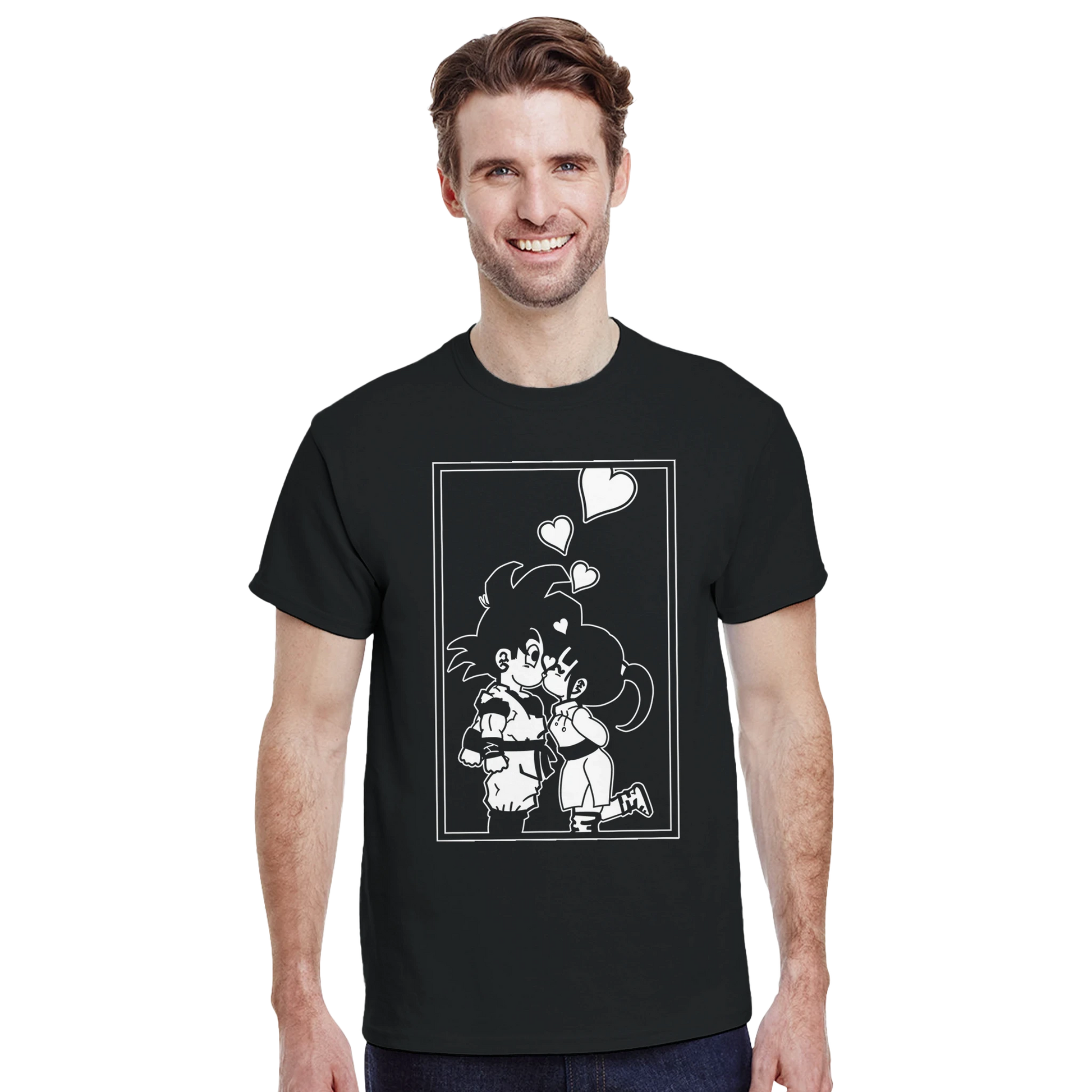 Outfit con camiseta friki Beso Chibi Shōnen de inspiración manga – FandomFit