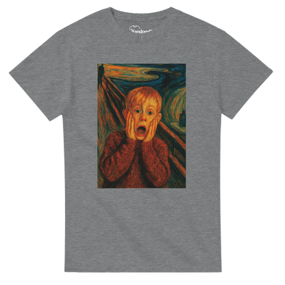 Camiseta friki El Grito de Kevin con diseño inspirado en cine y arte pop – FandomFit