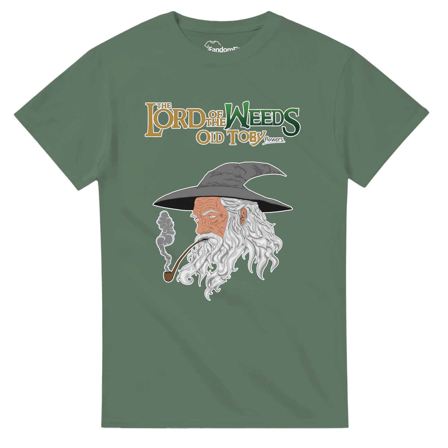Camiseta friki Lord of the Weeds con mago barbudo y lettering vintage – FandomFit