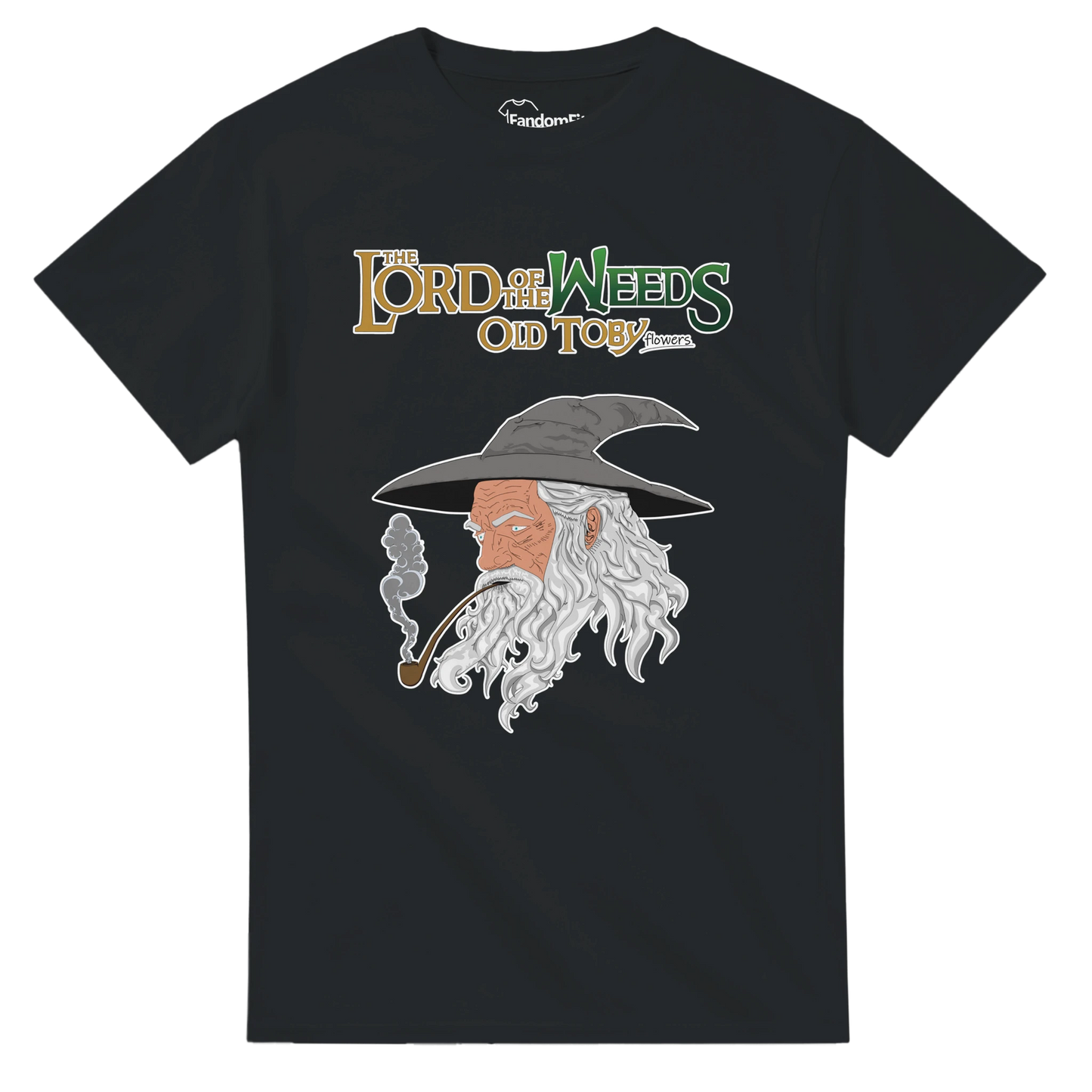 Camiseta friki Lord of the Weeds con referencia “Old Toby flowers” y estética fantasy – FandomFit