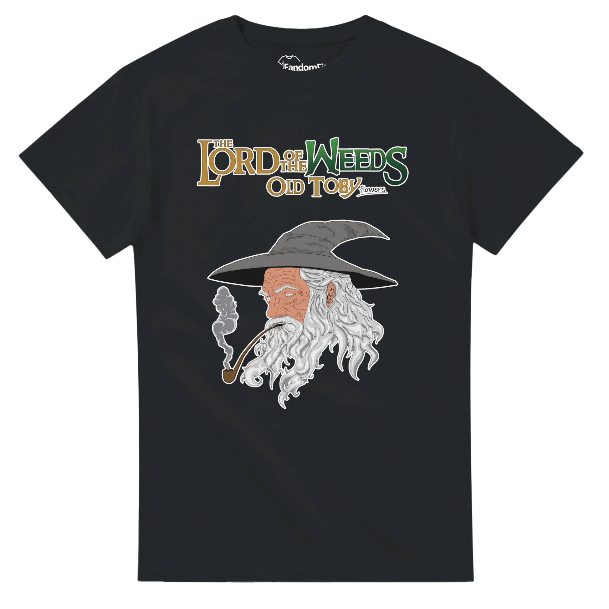 Camiseta friki Lord of the Weeds con referencia “Old Toby flowers” y estética fantasy – FandomFit