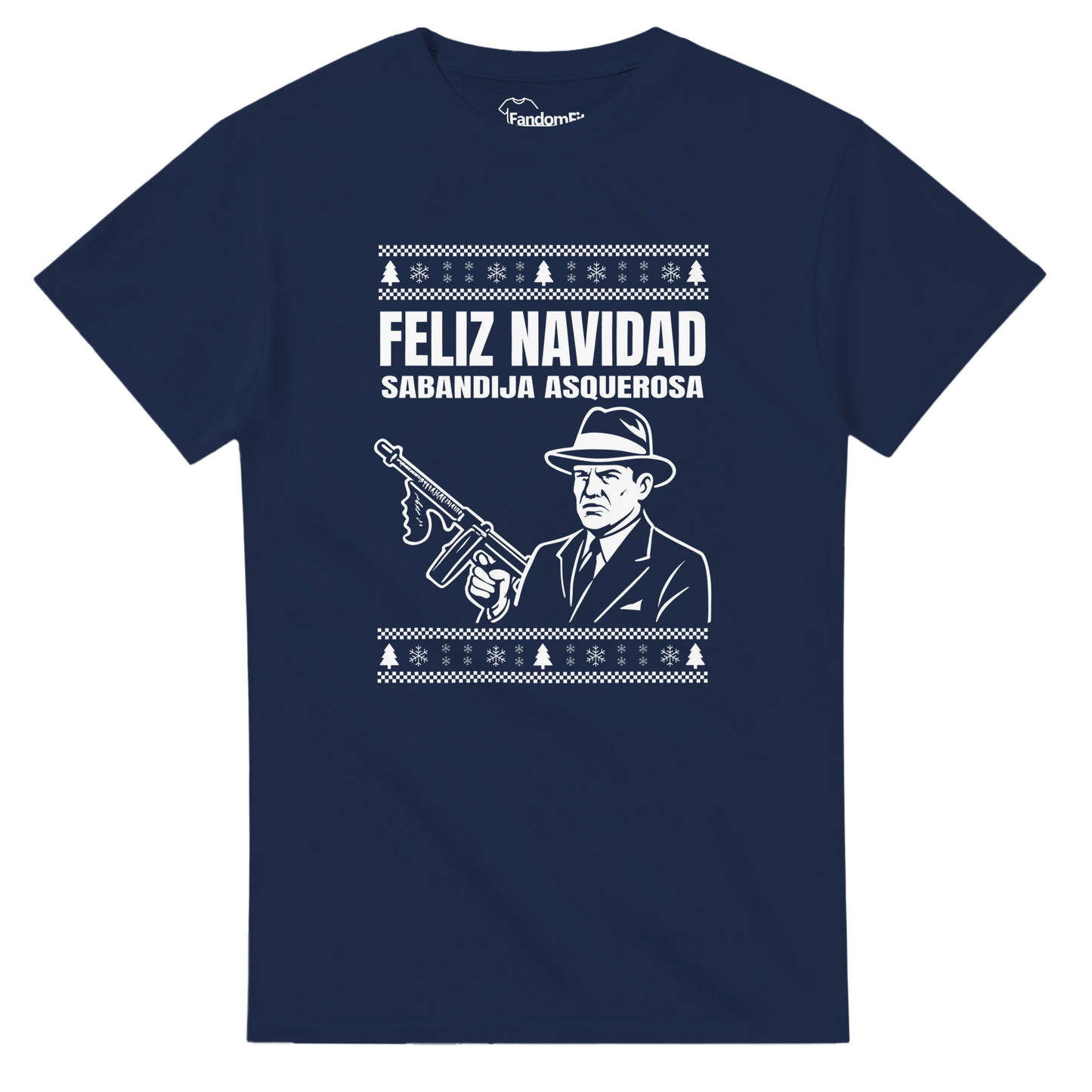 Camiseta friki navideña “Sabandija Asquerosa” – vista general del diseño