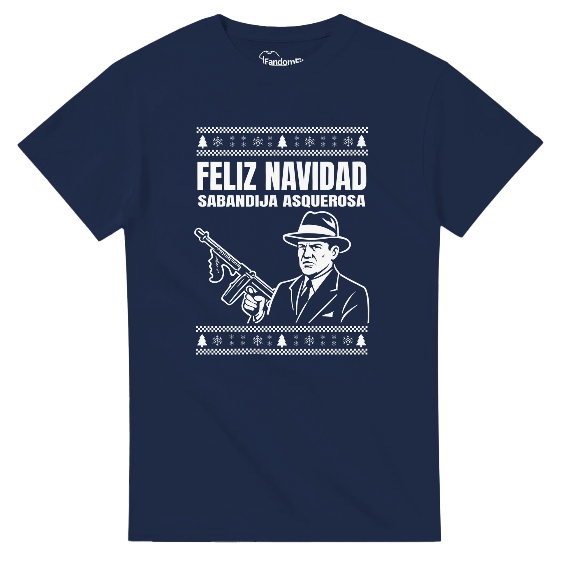 Camiseta friki navideña “Sabandija Asquerosa” – vista general del diseño