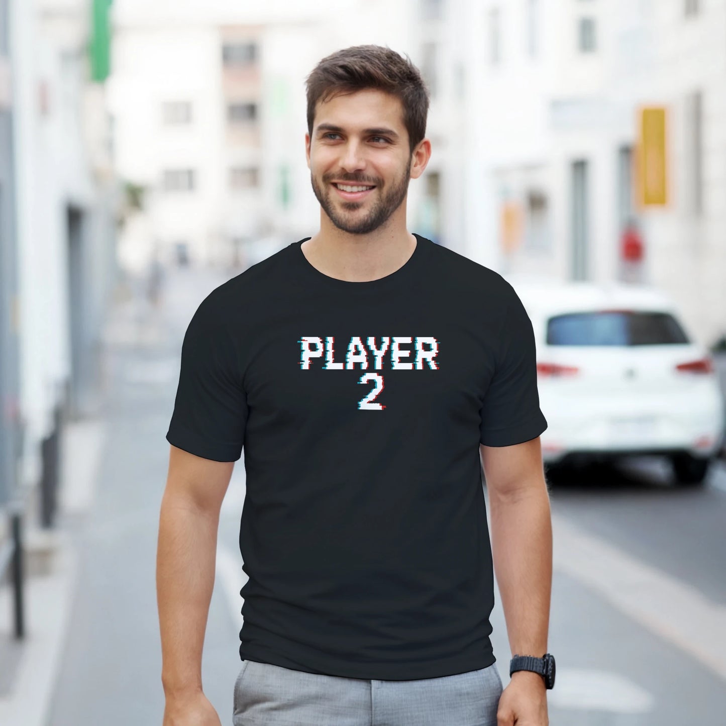 Outfit retro con camiseta Player 2 y diseño arcade clásico – FandomFit
