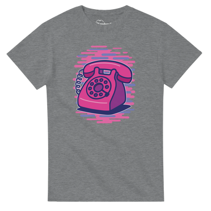 Camiseta retro 80s con diseño de teléfono de disco clásico – FandomFit