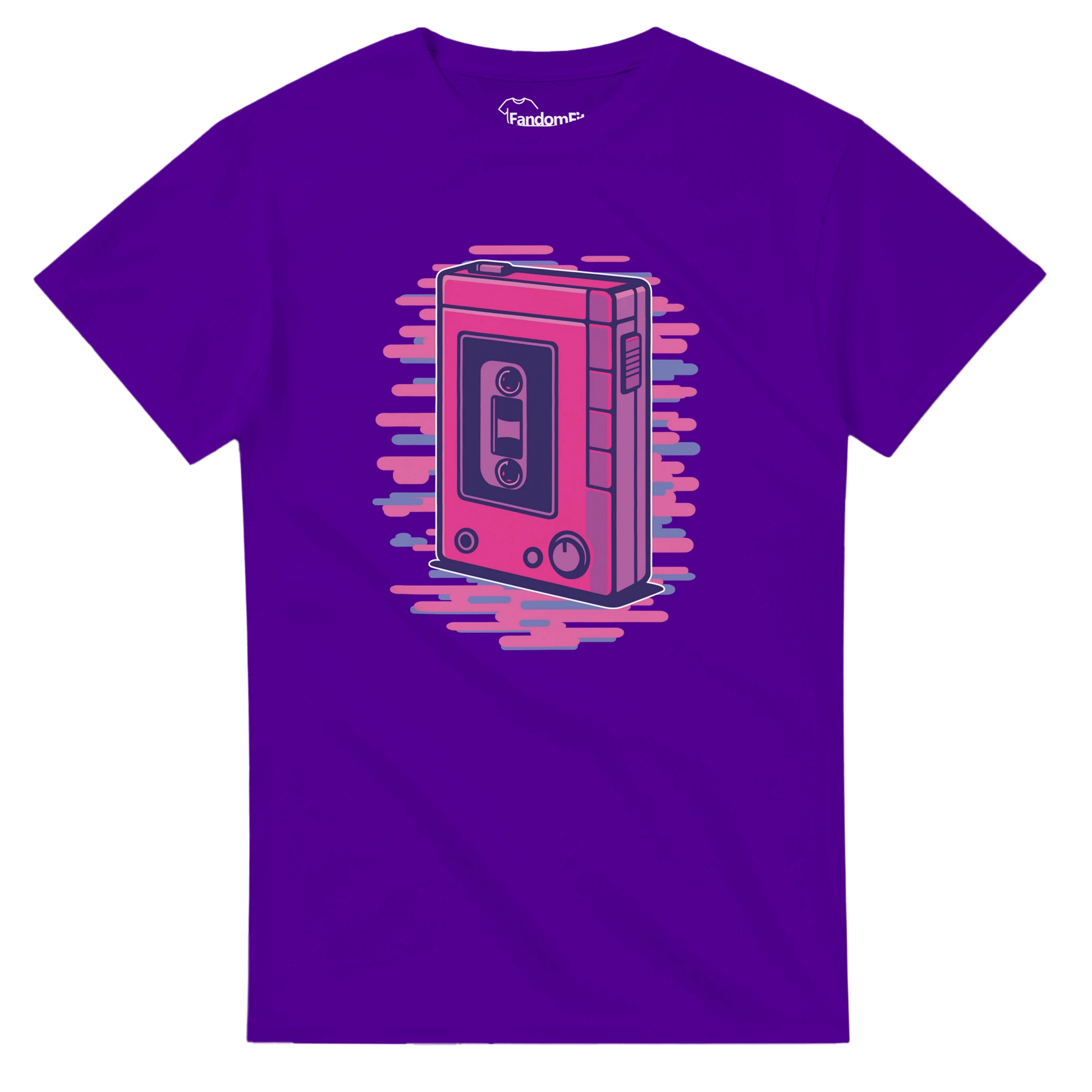 Camiseta retro 80s Walkman con referencia al cassette clásico – FandomFit