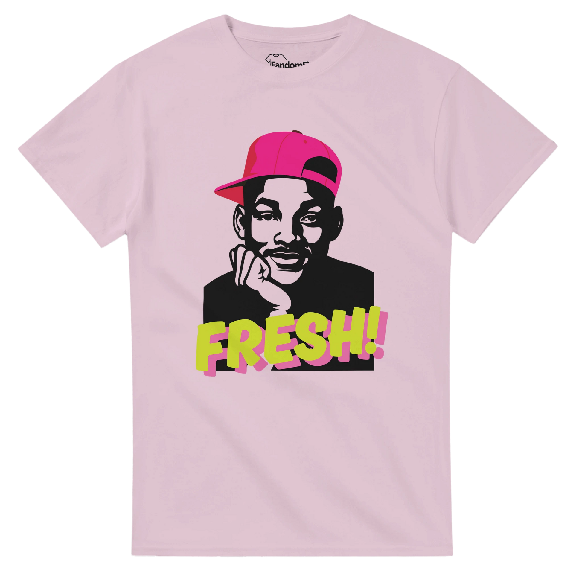 Camiseta retro 90s FRESH! con diseño pop-art y tipografía graffiti – FandomFit