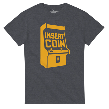 Camiseta retro Insert Coin con diseño arcade clásico y estilo ochentero – FandomFit