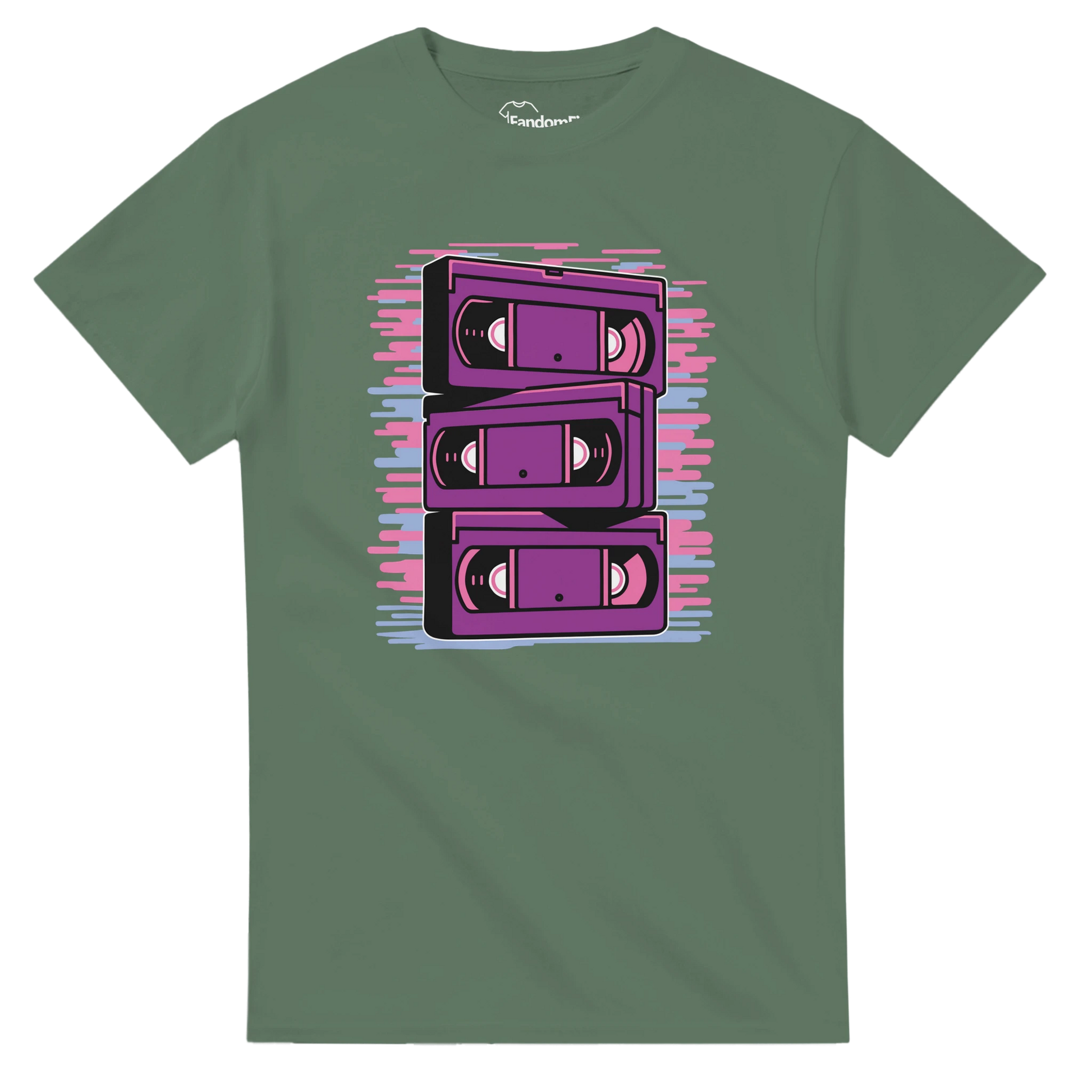 Camiseta retro VHS inspirada en las cintas clásicas de los años 80 – FandomFit