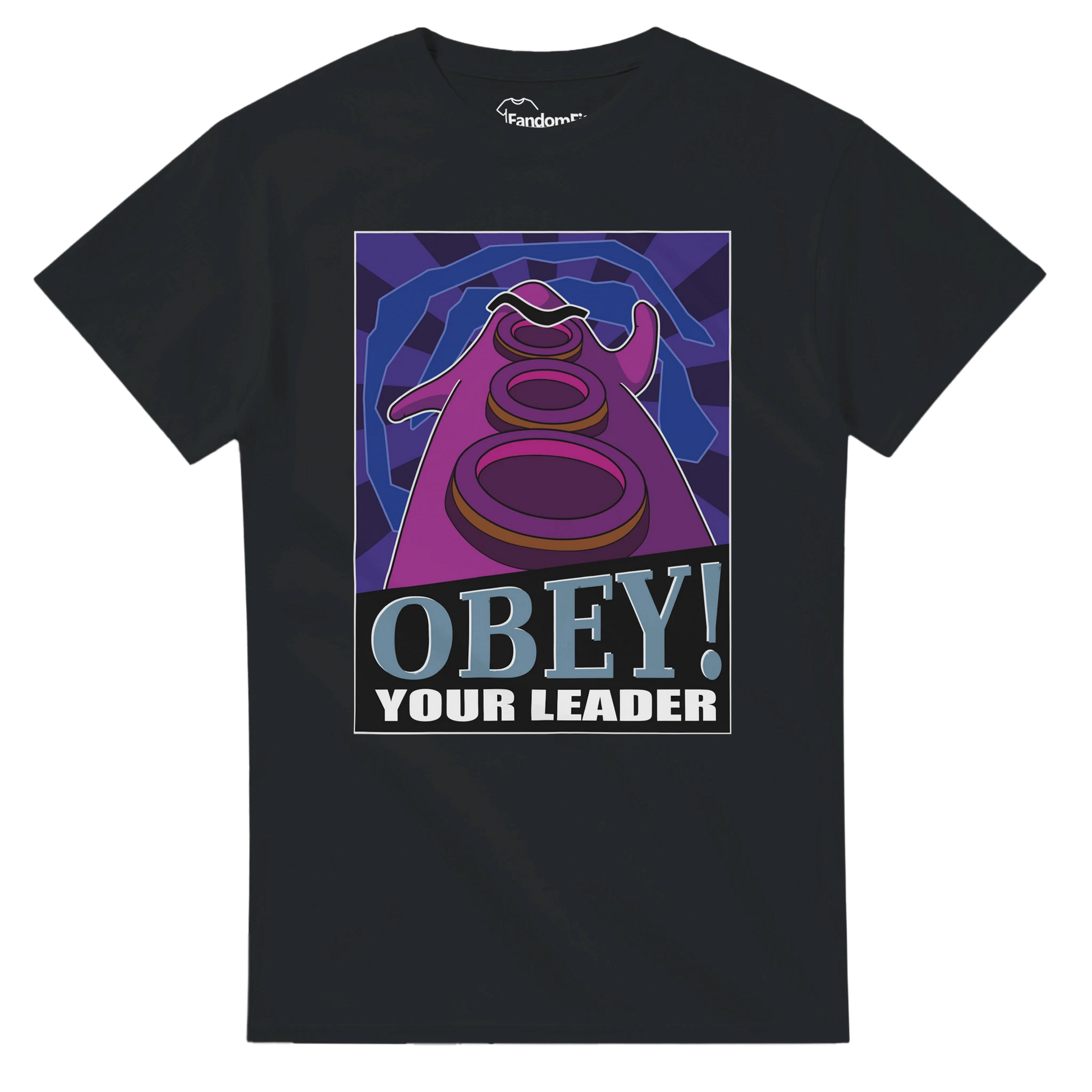 Camiseta Tentáculo Morado OBEY! inspirada en carteles de videojuegos clásicos – FandomFit