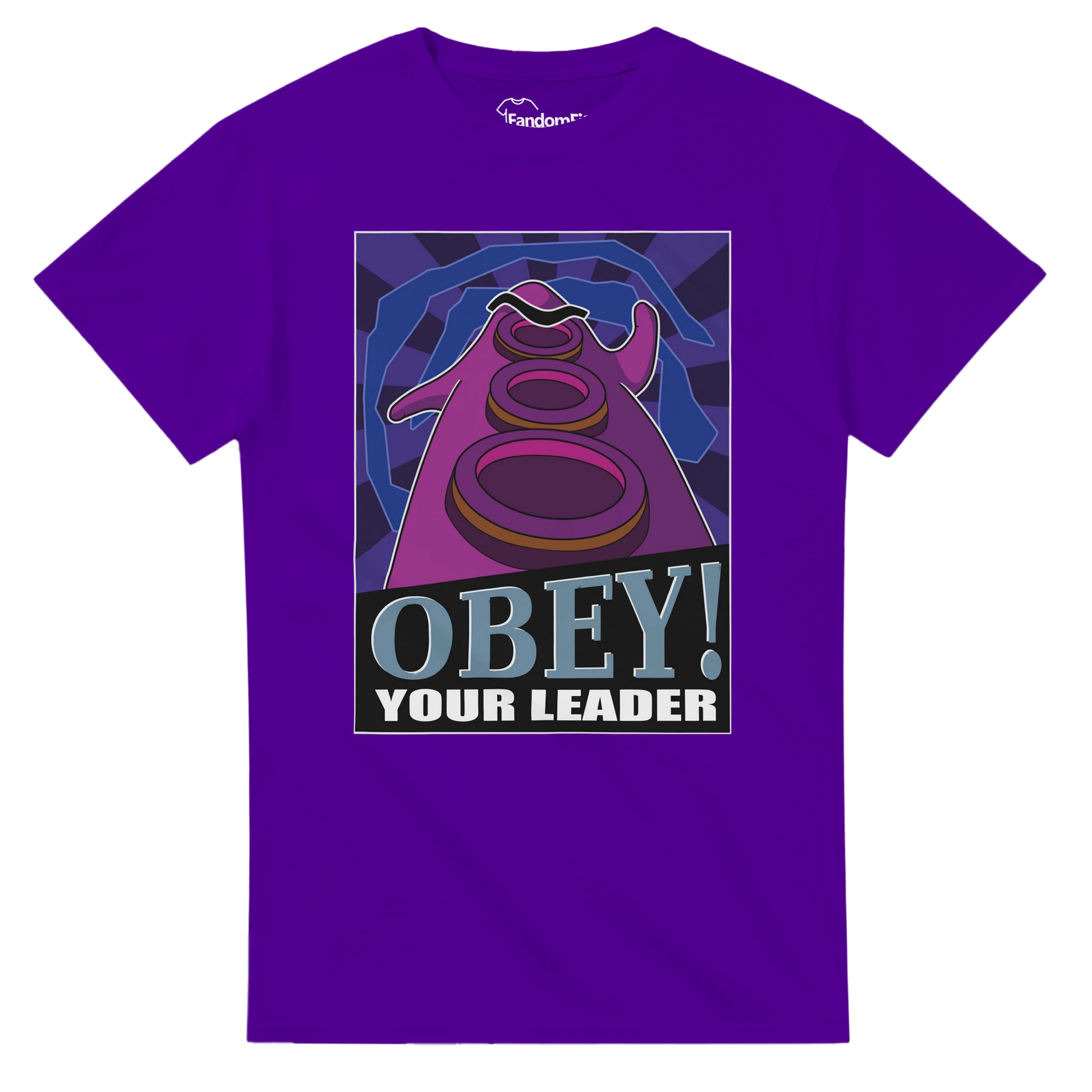 Camiseta Tentáculo OBEY! con diseño pixel art y mensaje humorístico – FandomFit