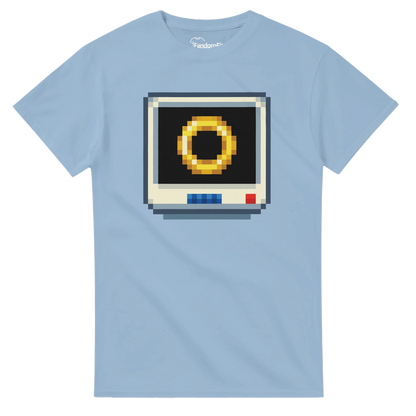 Camiseta videojuegos Golden Ring con diseño pixel art 8-bit de estilo retro – FandomFit