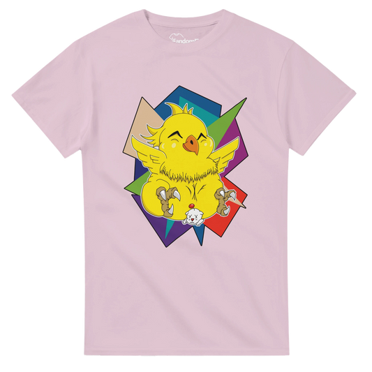 Camiseta videojuegos Primer Aliado con diseño de ave chibi estilo JRPG – FandomFit