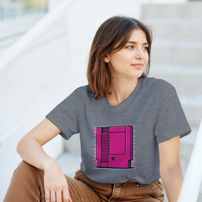 Outfit con camiseta videojuegos retro Cartucho de estilo ochentero – FandomFit