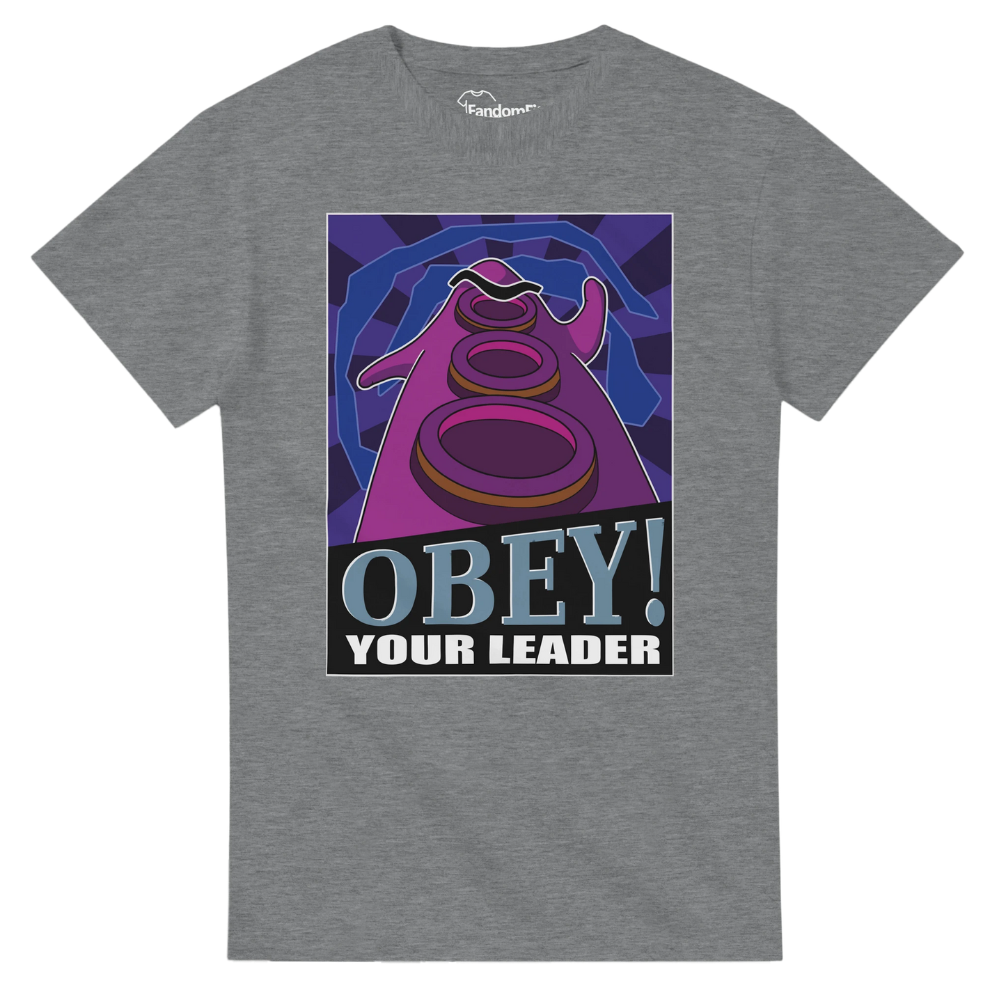 Camiseta videojuegos Tentáculo Morado OBEY! con diseño retro y estética gamer – FandomFit