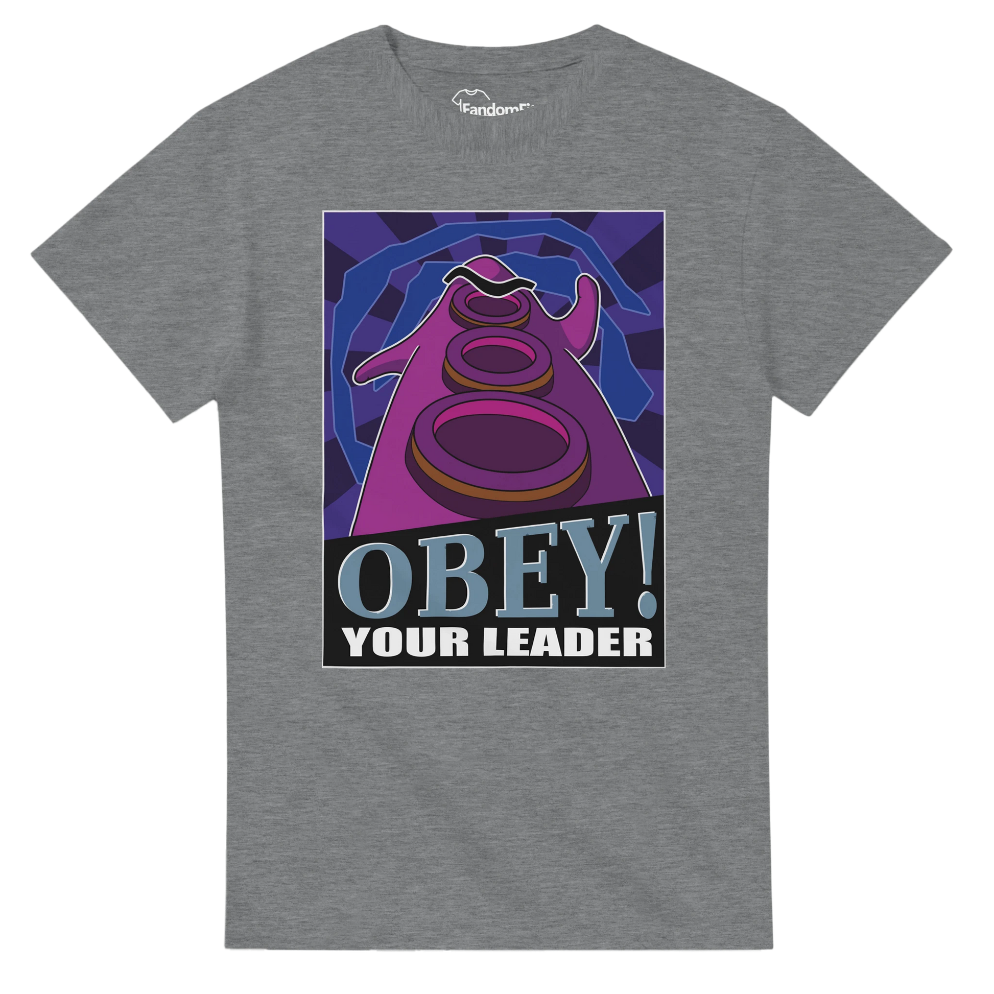 Camiseta videojuegos Tentáculo Morado OBEY! con diseño retro y estética gamer – FandomFit