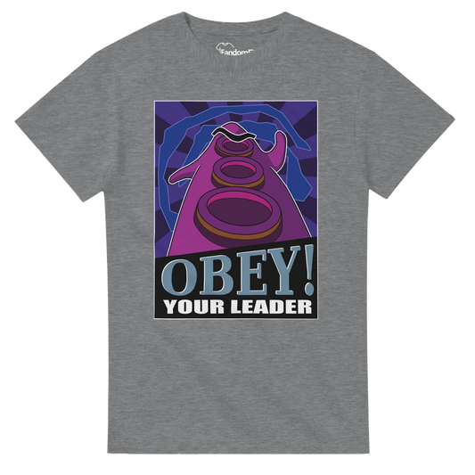 Camiseta videojuegos Tentáculo Morado OBEY! con diseño retro y estética gamer – FandomFit