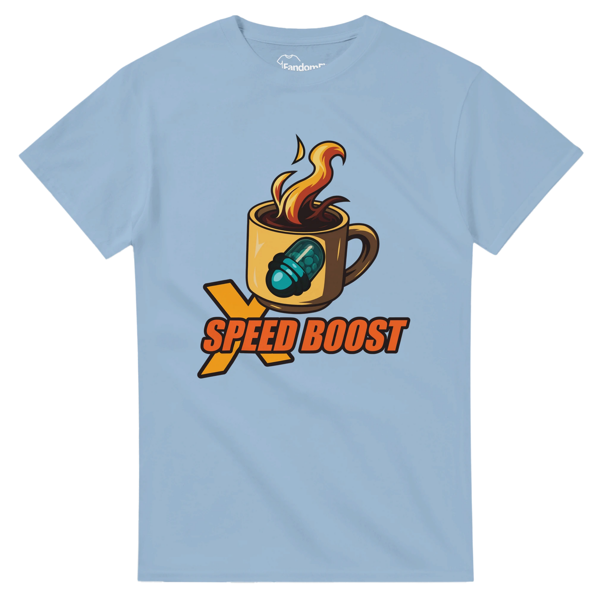 Camiseta videojuegos X Speed Boost Café estilo 8-bit retro gamer – FandomFit