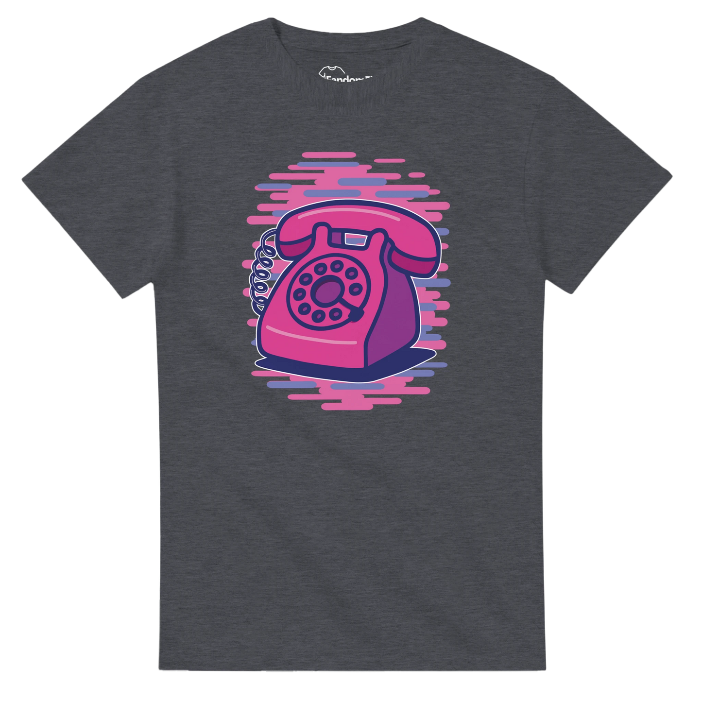 Camiseta vintage teléfono retro 80s con diseño artístico clásico – FandomFit