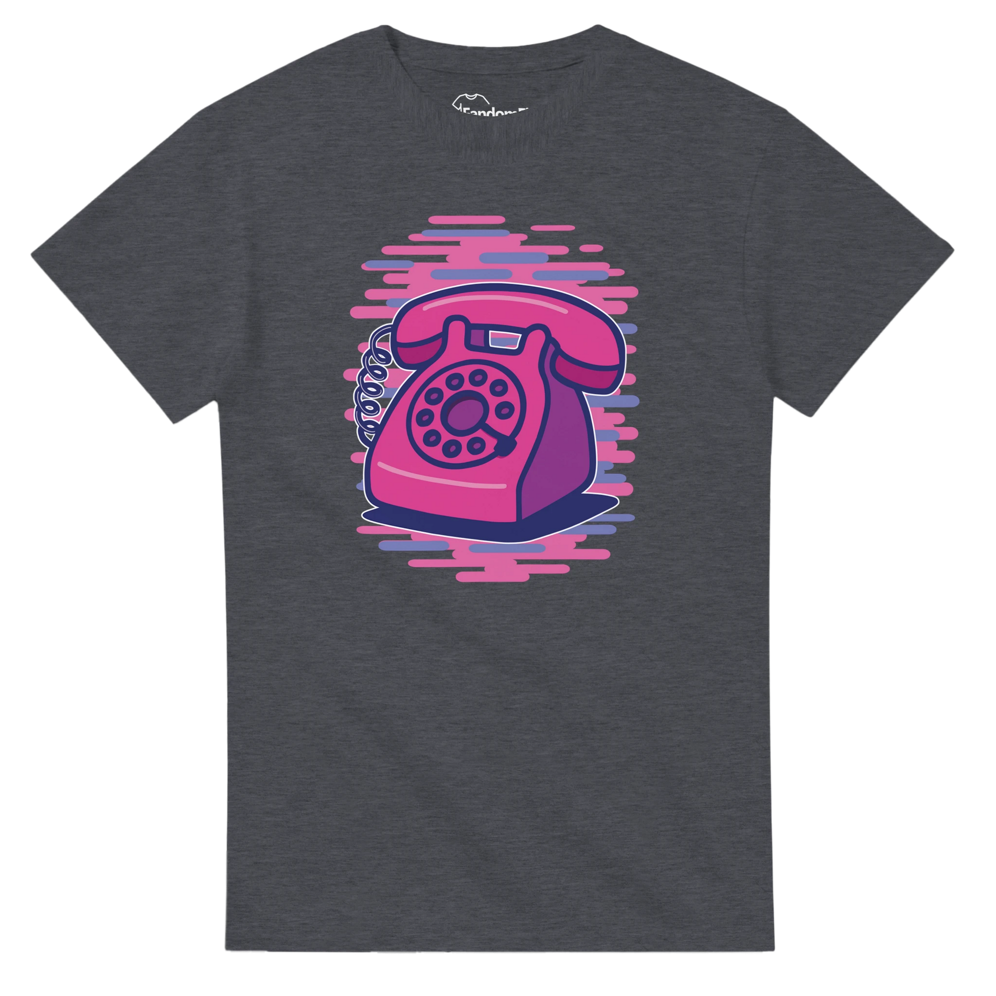 Camiseta vintage teléfono retro 80s con diseño artístico clásico – FandomFit