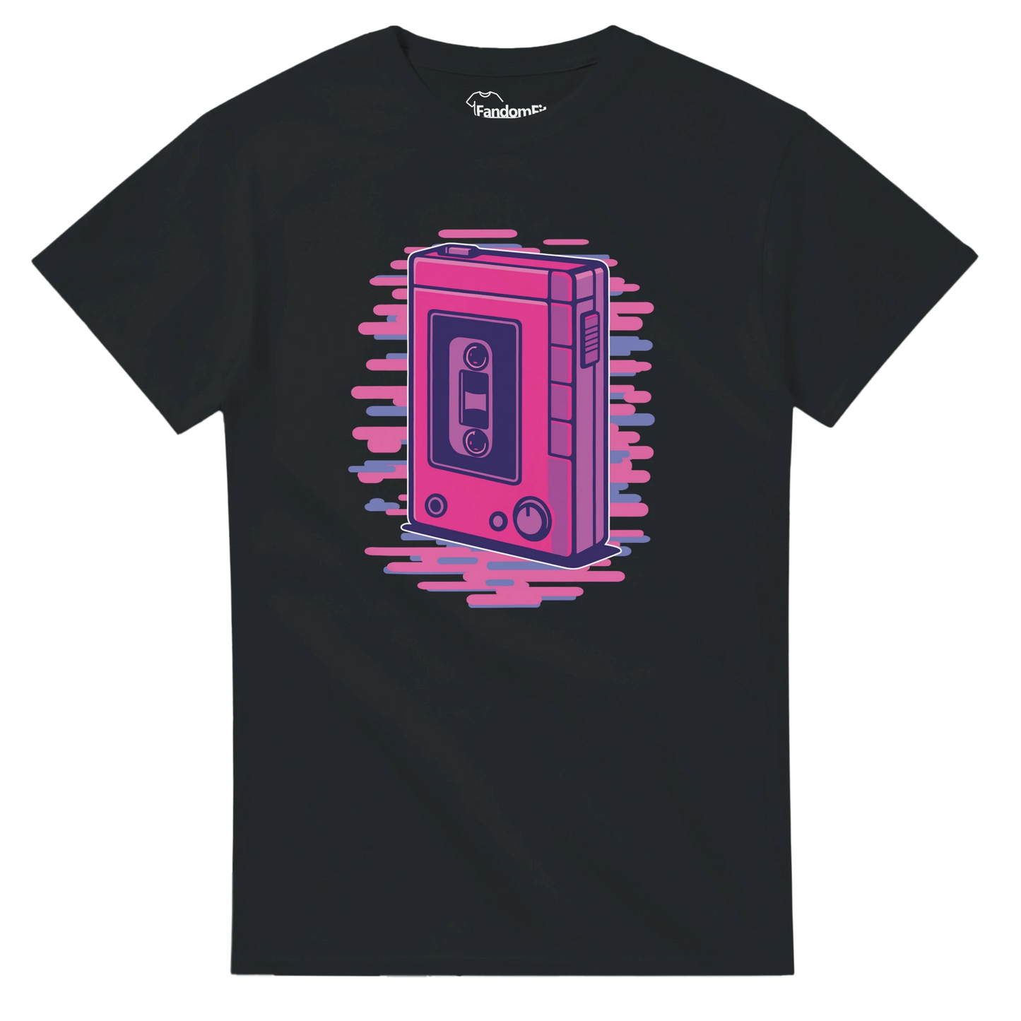 Camiseta vintage Walkman retro 80s con colores vibrantes – FandomFit