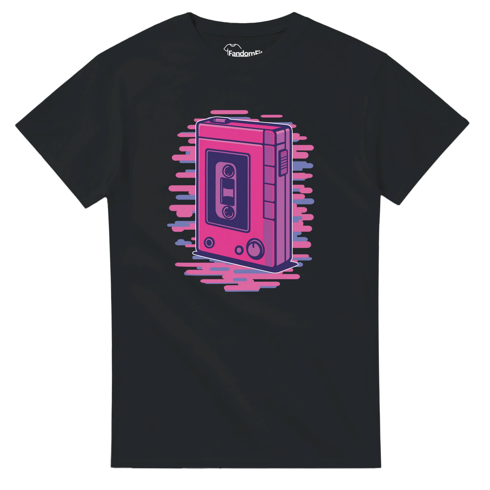 Camiseta vintage Walkman retro 80s con colores vibrantes – FandomFit