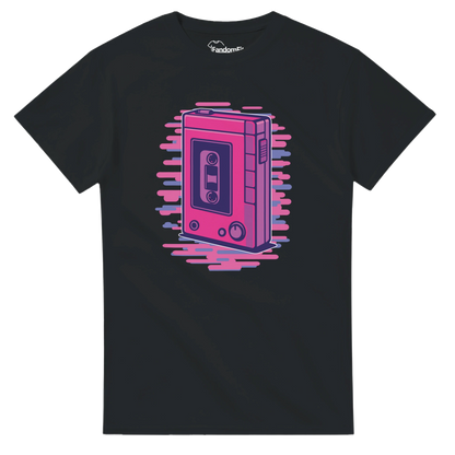 Camiseta vintage Walkman retro 80s con colores vibrantes – FandomFit