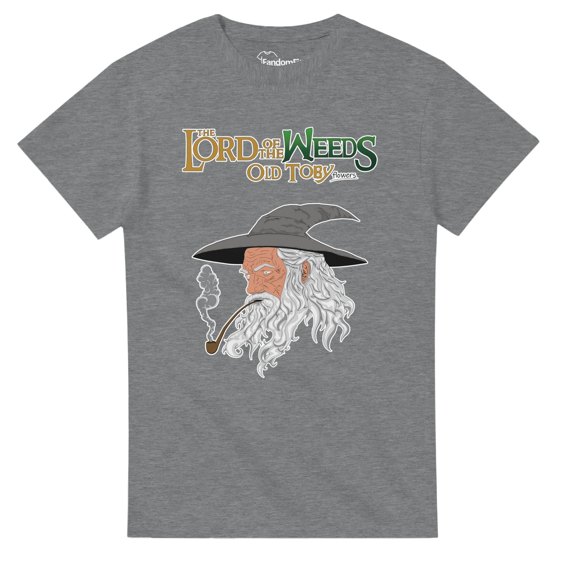 Camiseta friki cine Lord of the Weeds con mago fumando pipa y estilo retro – FandomFit