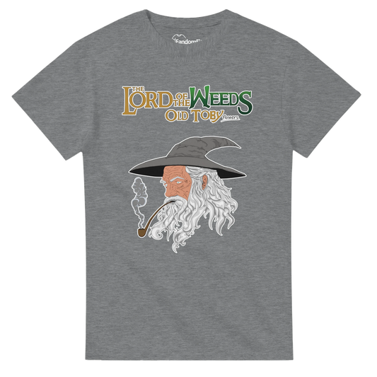 Camiseta friki cine Lord of the Weeds con mago fumando pipa y estilo retro – FandomFit