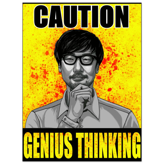 Póster creativo 30x40 cm con diseño industrial minimalista, ideal para estudios y setups inspirados en la innovación gamer.