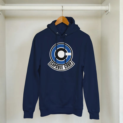 sudadera “Capsule” de FandomFit, prenda friki inspirada en el anime clásico y la estética tecnológica japonesa