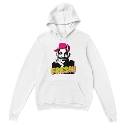 sudadera “Fresh” de FandomFit, diseño unisex con aire juvenil y estética nostálgica
