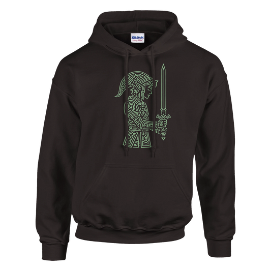 sudadera friki unisex “Guerrero Elfo” de FandomFit, prenda inspirada en los videojuegos y la fantasía retro