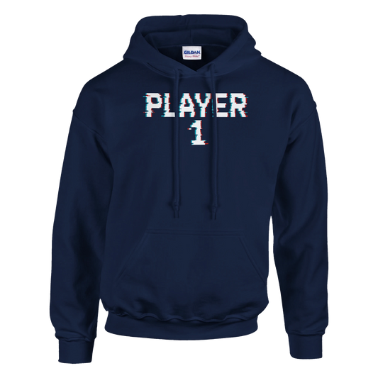 sudadera friki unisex “Player 1” de FandomFit, prenda inspirada en la cultura gamer y el estilo retro de los videojuegos clásicos